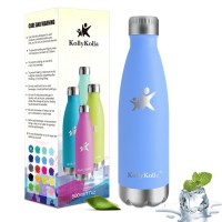 KollyKolla Metal Water Bottle Vacuum Insulated Water Bottles Hot & Cold Drinks Bottle Stainless Steel Thermos Flask Leakproof Kids for Sports Gym, Cycling, Football, Travel, 350ml/500ml/650ml/750ml,Blue Purple
